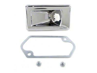 Exterior Mirror Control Bezel; Chrome (1969 Mustang)