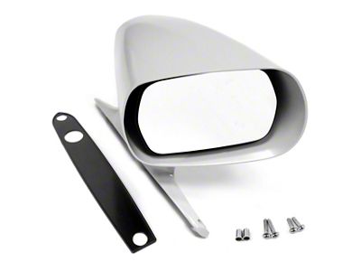 Exterior Racing Mirror; Passenger Side; Unpainted (69-70 Mustang)