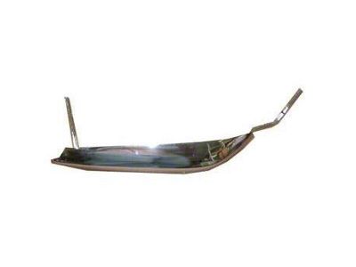 Front Bumper Guard with Hole; Passenger Side; Chrome (67-68 Mustang)