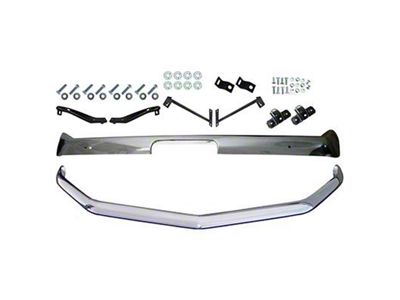 Front and Rear Bumper Kit; Chrome (1969 Mustang)