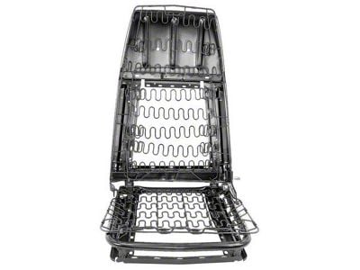 High Back Bucket Seat Back Frame, Bottom Base and Spring Assembly; Driver Side (69-70 Mustang)