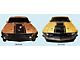 Hood Stencil, Deck and Engine Numbers Kit; Black (1970 Mustang Mach 1 w/ Shaker Hood)