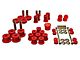 Hyper-Flex System Complete Bushing Kit; Red (67-73 Mustang)