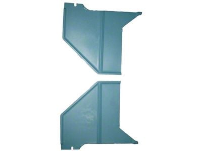 Kick Panels; Aqua (67-68 Mustang Coupe, Fastback)