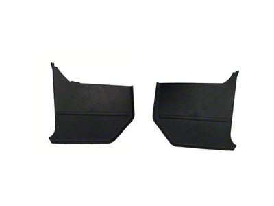 Kick Panels; Black (65-66 Mustang Convertible)