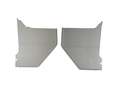 Kick Panels; White (65-66 Mustang Coupe)