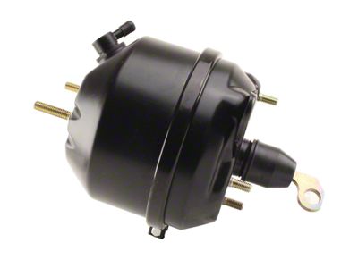 Midland Ross 8-Inch Dual Power Brake Booster; Black (67-69 Mustang)