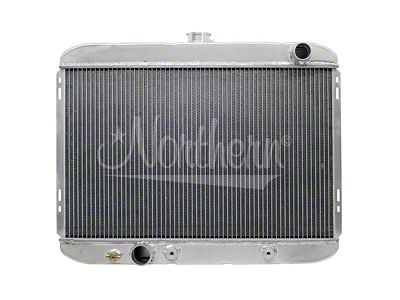 Muscle Car Aluminum Radiator; Driver Side Outlet (67-69 Mustang)