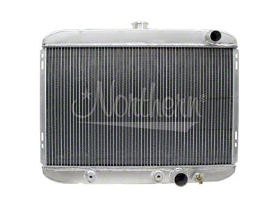 Muscle Car Aluminum Radiator; Passenger Side Outlet (67-69 Mustang)