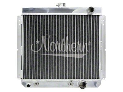 Muscle Car Aluminum Radiator; Passenger Side Outlet (67-70 Mustang)