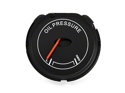 Oil Pressure Gauge for Top Left Instrument Bezel (67-68 Mustang, Excluding 1968 GT350, GT500)