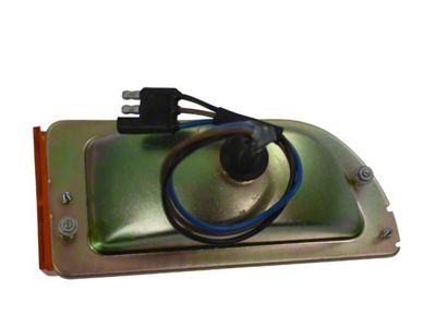 Parking Light Assembly; Driver Side (71-72 Mustang)