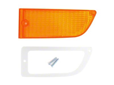 Parking Light Lens Kit; Driver Side (71-72 Mustang)