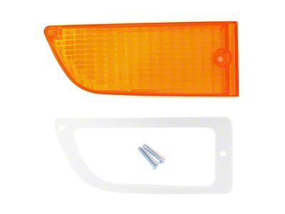 Parking Light Lens Kit; Passenger Side (71-72 Mustang)