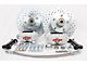 Master Power Brakes Pro Driver Series Front Disc Brake Conversion Kit with Booster/Master Cylinder Combo and Valve; Clear Billet Aluminum Calipers (71-73 Mustang w/ OE Drum Brakes)