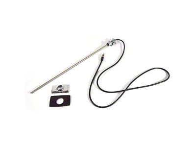 Radio Antenna Assembly; Rectangular Base (69-73 Mustang)