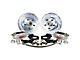 Master Power Brakes Rallye Series Front Disc Brake Conversion Kit with Master Cylinder and Valve; Clear Billet Aluminum Calipers (70-73 Mustang w/ OE Disc Brakes)