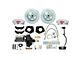 Master Power Brakes Rallye Series Front Disc Brake Conversion Kit with Booster/Master Cylinder Combo and Valve; Clear Billet Aluminum Calipers (1967 Mustang w/ Automatic Transmission; 68-69 Mustang w/ Automatic Transmission & OE Drum Brakes)