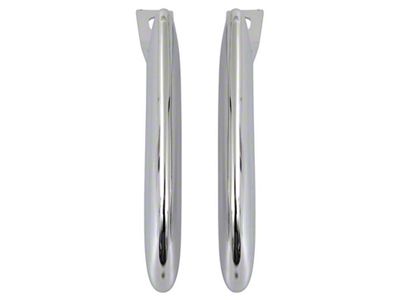 Rear Bumper Guards; Chrome (64-66 Mustang)