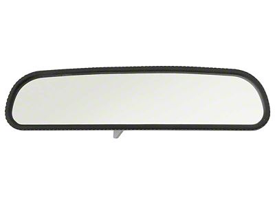 Rear View Mirror with Day/Night Button; Black (68-73 Mustang)