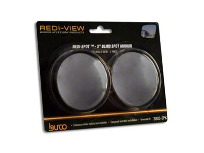 Redi-Spot Blind Spot Mirrors; 3-Inch (Universal; Some Adaptation May Be Required)