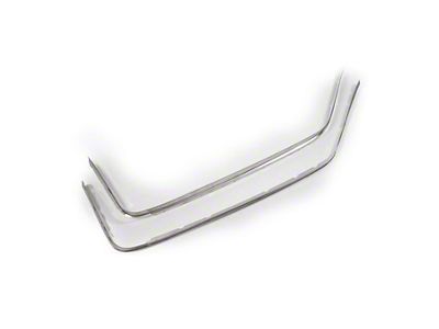 Roofrail Trim Moldings; Stainless Steel (65-66 Mustang Fastback)