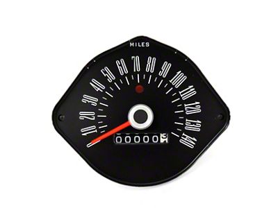 Speedometer Gauge for Round Instrument Bezel (65-66 Mustang GT)