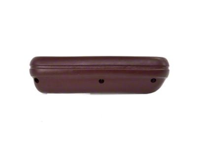 Standard Interior Arm Rest Pad; Dark Red Metallic; Passenger Side (69-70 Mustang)