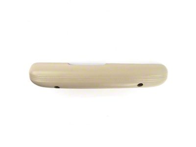 Standard Interior Arm Rest Pad; Light Parchment White; Passenger Side (1968 Mustang)