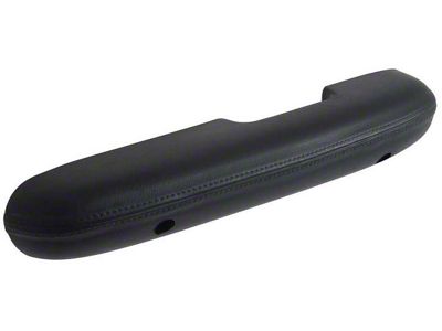 Standard Interior Armrest Pad; Driver Side; Black (1968 Mustang)