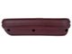 Standard Interior Armrest Pad; Driver Side; Dark Red (1969 Mustang)