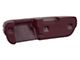 Standard Interior Armrest Pad; Driver Side; Dark Red (1969 Mustang)