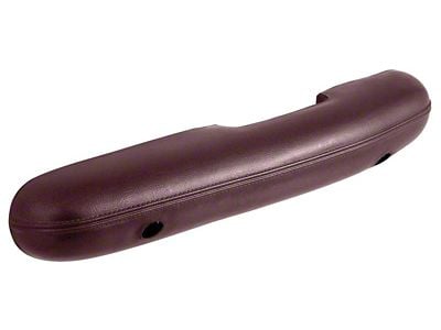 Standard Interior Armrest Pad; Driver Side; Maroon Red (1968 Mustang)