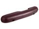 Standard Interior Armrest Pad; Driver Side; Maroon Red (1968 Mustang)