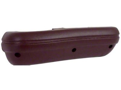 Standard Interior Armrest Pad; Passenger Side; Dark Red (69-70 Mustang)