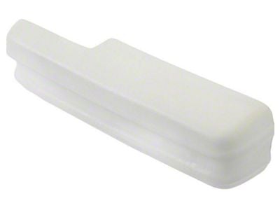 Standard Interior Armrest Pad; Passenger Side; White (71-73 Mustang)