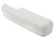 Standard Interior Armrest Pad; Passenger Side; White (71-73 Mustang)