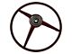 Steering Wheel; Dark Red (1966 Mustang)