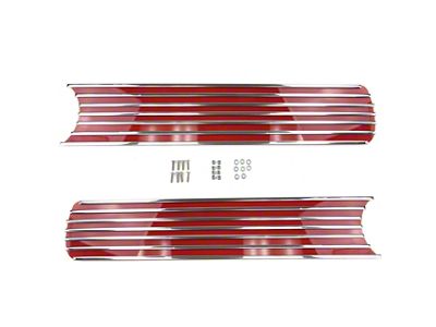 Tail Light Panel Finned Grille (65-66 Mustang)