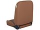 TMI Cruiser Classic Bucket Seats; Saddle Brown Vinyl with White Stitching (Universal; Some Adaptation May Be Required)