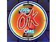 Neon Sign, OK Used Cars Design