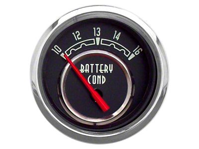 New Vintage USA Woodward Series Voltmeter Gauge; Black; 2-1/16-Inch (Universal; Some Adaptation May Be Required)