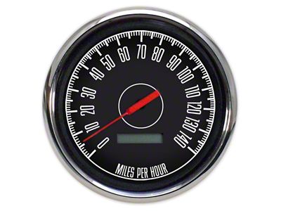 New Vintage USA 1967 Series Speedometer; 140 MPH; Programmable; 4-3/8-Inch (Universal; Some Adaptation May Be Required)