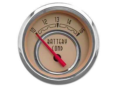 New Vintage USA Woodward Series Voltmeter Gauge; Beige; 2-1/16-Inch (Universal; Some Adaptation May Be Required)