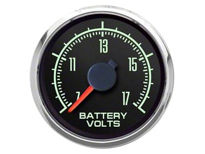 New Vintage USA 1969 Series Voltmeter Gauge; 2-1/16-Inch (Universal; Some Adaptation May Be Required)