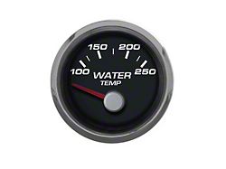 New Vintage USA Performance Series Water Temperature Gauge with Sender; Black; 2-1/16-Inch (Universal; Some Adaptation May Be Required)