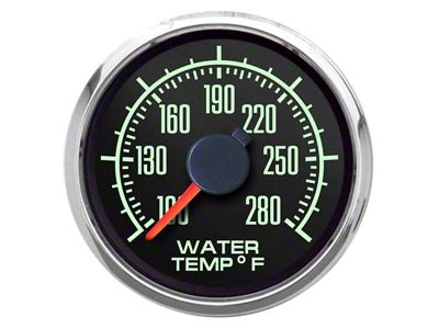 New Vintage USA 1969 Series Water Temperature Gauge- 2-1/16-Inch (Universal; Some Adaptation May Be Required)