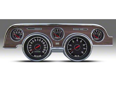 New Vintage USA 67 Series Direct Fit Gauge and Wiring Kit (67-68 Mustang)