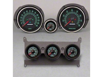 New Vintage USA 69 Series Direct Fit Gauge Kit (71-73 Mustang w/ Center Console)