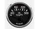 New Vintage USA 1940 Series Oil Temperature Gauge with Sender; Black; 2-1/16-Inch (Universal; Some Adaptation May Be Required)